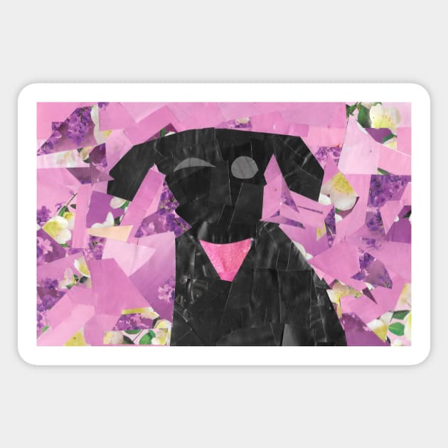 Winking Puppy Sticker by cajunhusker